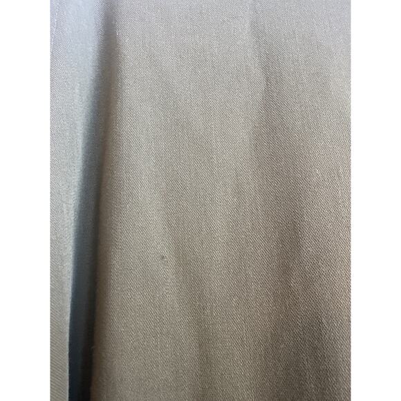 Company by Ellen Tracy Wool Blend Army/ Olive Green Collar Button Down Top - Picture 9 of 11